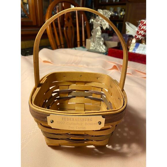 Delaware Heritage Basket 1997 FEDERALSBURG Collector Basket 2nd Edition Signed - Picture 11 of 12